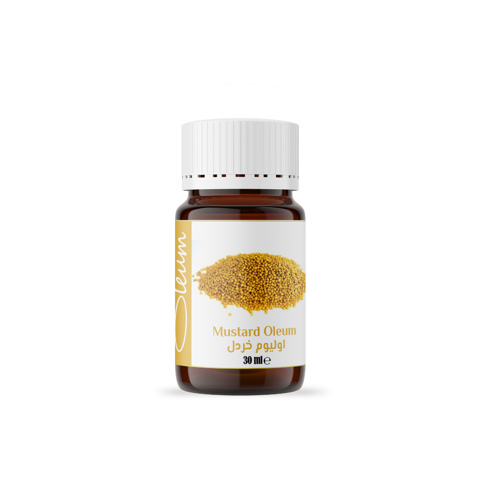 Oleum Mustard Oil 30 ml- 100% Pure for Cosmetics and Aromatherapy - Stone-Milled, Unrefined, and Natural - Soothing, and Revitalizing