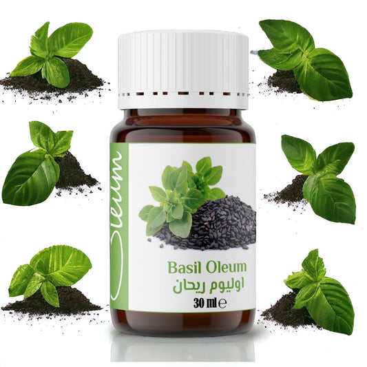 Oleum Basil Essential Oil - 100% Pure for Aromatherapy and Cosmetics