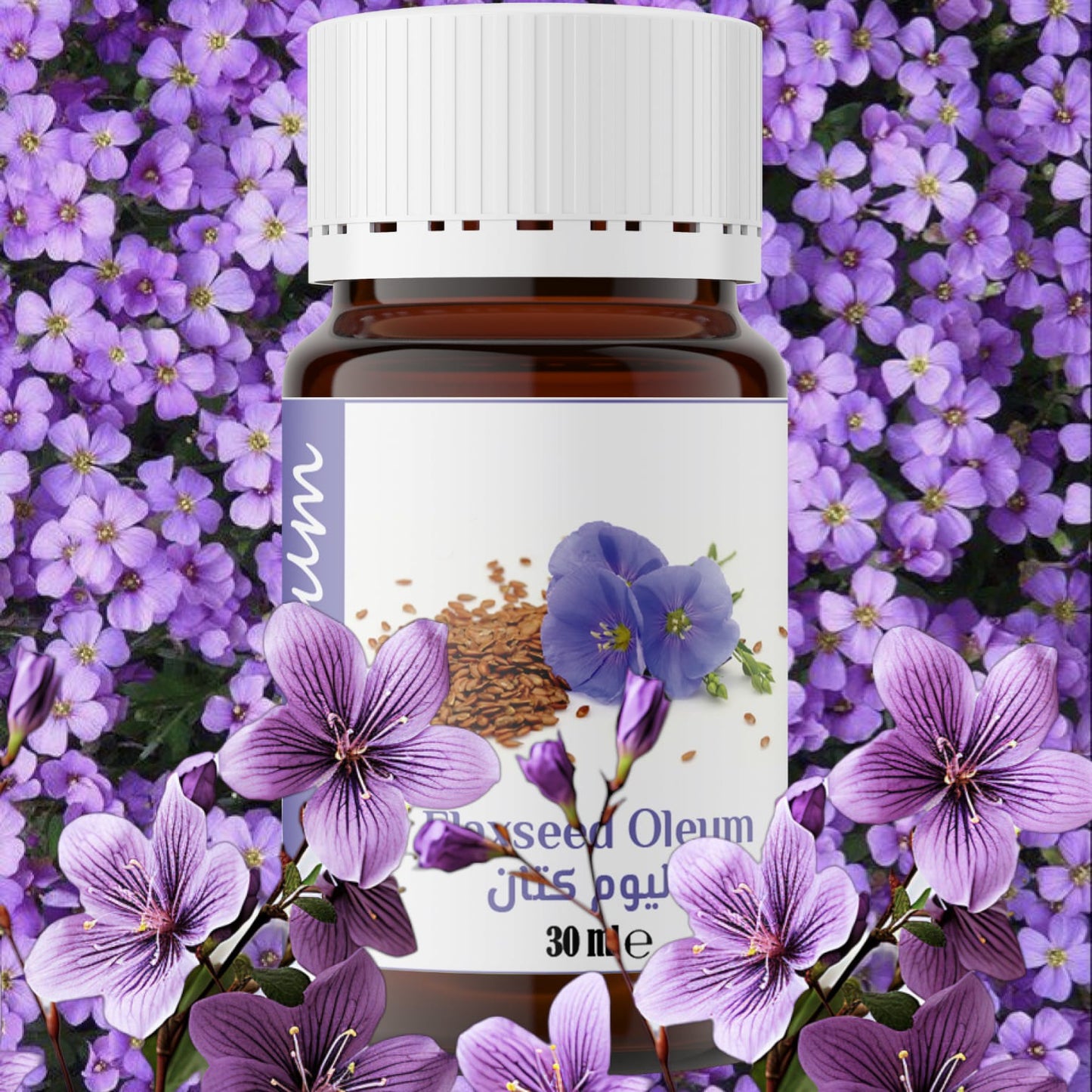 Oleum Flaxseed Oil - 100% Pure and Stone-Milled Carrier Oil for Skin and Hair