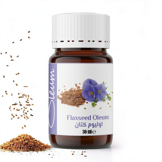 Oleum Flaxseed Oil - 100% Pure and Stone-Milled Carrier Oil for Skin and Hair