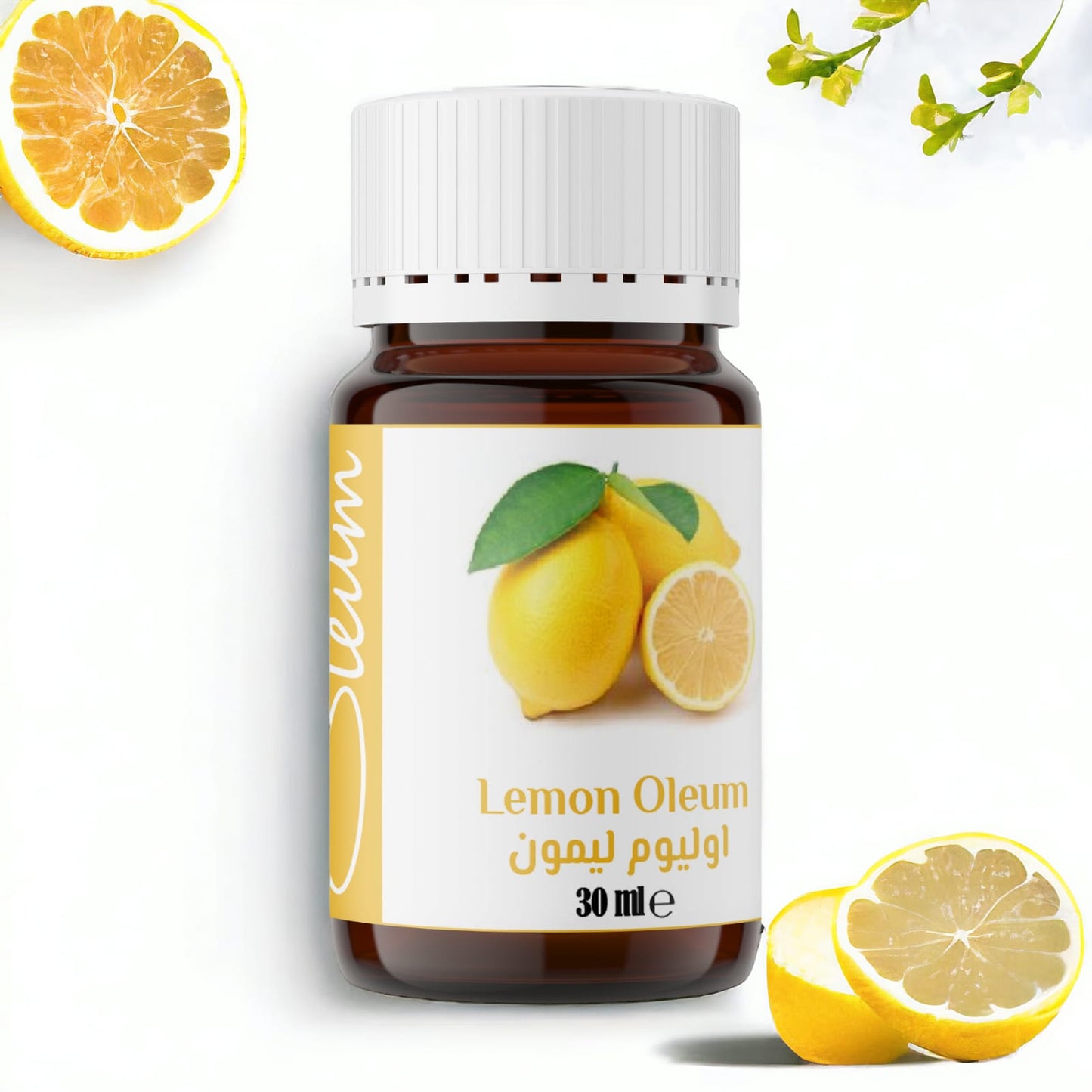 Oleum Lemon Oil 100% Pure for Cosmetics - Natural, Unrefined - Cleansing, Brightening, and Refreshing