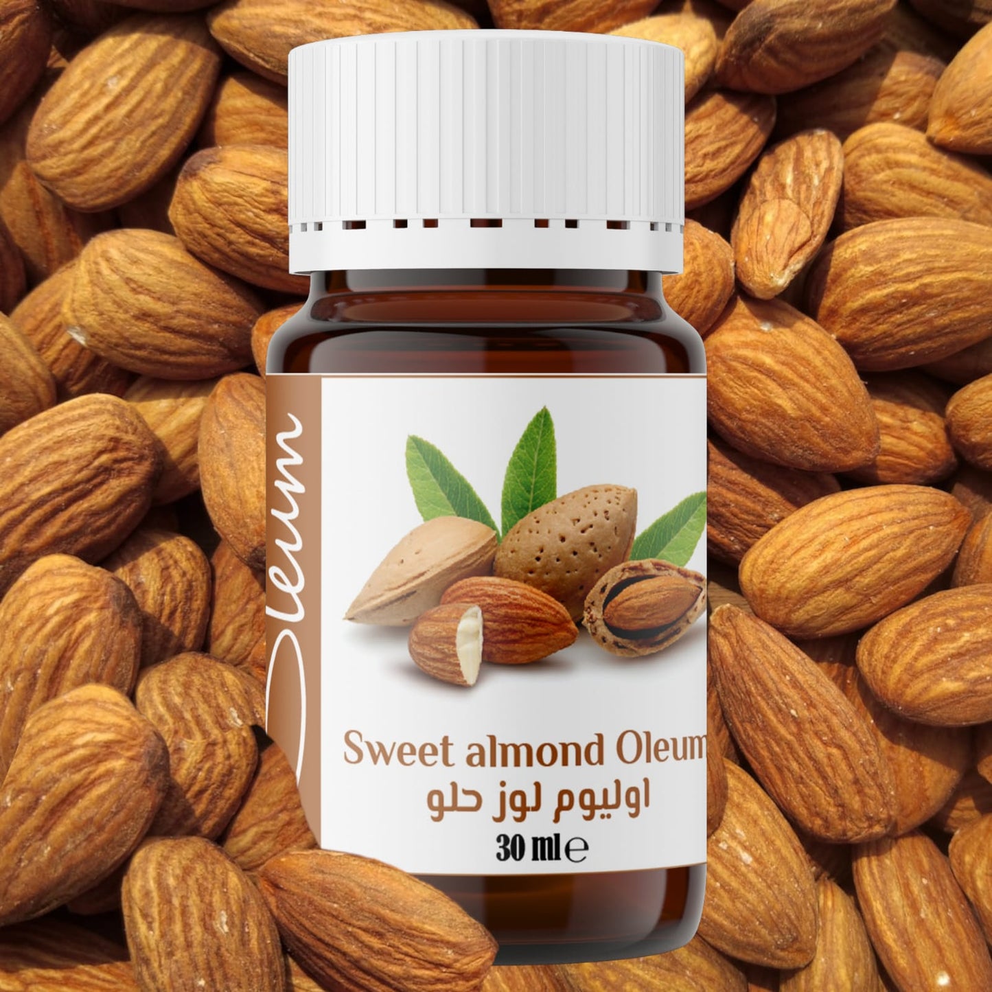 Oleum Sweet Almond Carrier Oil - 100% Pure and Unrefined - Nourishing Oil for Skin and Hair, Delicate Aroma and High Vitamin E Content