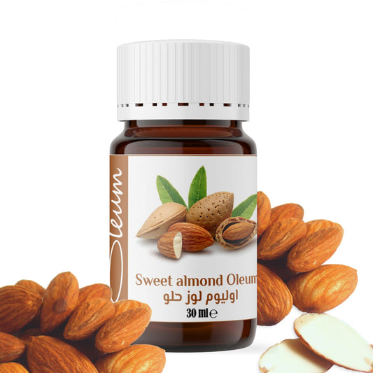 Oleum Sweet Almond Carrier Oil - 100% Pure and Unrefined - Nourishing Oil for Skin and Hair, Delicate Aroma and High Vitamin E Content