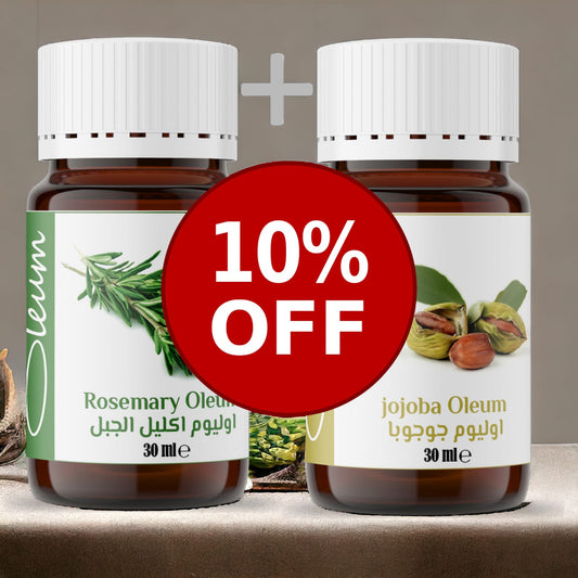 Unlock Natural Hair Growth: Oleum Rosemary and Jojoba Oil Bundle - Save 10%