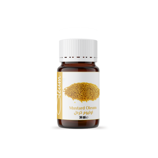 Oleum Mustard Oil 30 ml- 100% Pure for Cosmetics and Aromatherapy - Stone-Milled, Unrefined, and Natural - Soothing, and Revitalizing